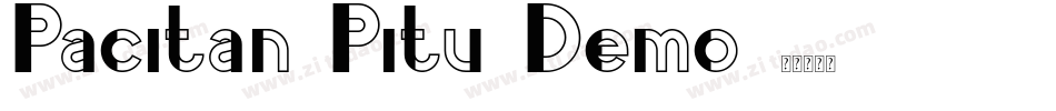 Pacitan Pitu Demo字体转换